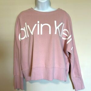 CALVIN KLEIN Performance Cropped Oversized Sweatshirt